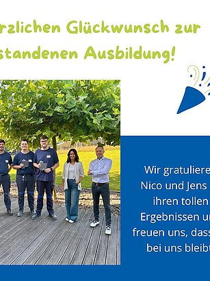 Azubi Ehrung Sommer 2025 - Part 2 💪🏻🏆 Nach ihrem wohl verdienten Urlaub konnten wir nun auch mit Nico und Jens ihre tollen Abschlussprüfungen und Leistungen während der Ausbildung als Chemikanten bei uns feiern 🥳✨ Wir freuen uns, dass beide Nachwuchskräfte auch nach der Ausbildung unser Produktionsteam verstärken 🚀 

#ausbildung #berufsabschluss #azubi #übernahme #nachwuchstalente #petergrevengruppe