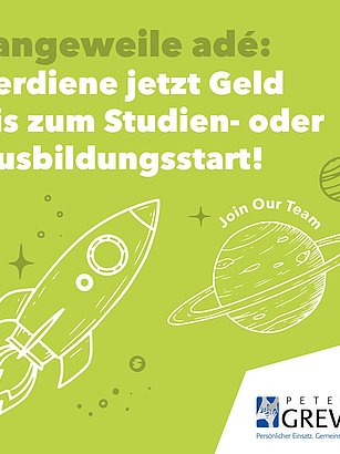 🎓 Ferienjob oder Nebenjob gesucht?
Dann komm zu uns nach Euskirchen – wir suchen Schüler:innen & studentische Aushilfen (m/w/d) ab 18 Jahren für einfache Tätigkeiten in der Produktion oder Verpackung! 💪
👀 Das erwartet Dich bei uns:
💶 Attraktiver Verdienst – gutes Einkommen bis zum Ausbildungs- oder Studienstart oder zum Geld verdienen in den Semester-/Sommerferien
🤝 Teamarbeit – gemeinsam statt allein
🕒 Geregelte Arbeitszeiten – planbare Schichten lassen Zeit für Freunde, Hobbys & Freizeit
📈 Wertvolle Erfahrungen – sammel Berufspraxis für Deinen Lebenslauf!
📄 Das wünschen wir uns von Dir:
✔️ Kurze Bewerbung (Anschreiben, Lebenslauf, evtl. letztes Zeugnis)
✔️ Mindestalter: 18 Jahre
✔️ Bitte gib den gewünschten Zeitraum Deiner Verfügbarkeit mit an
👉 Jetzt einfach über unser Online-Bewerbungssystem bewerben!
Bei Fragen melde Dich gern telefonisch unter 02253 – 313 0 oder per Mail an karriere@peter-greven.de.
📬 Werde Teil unseres Teams – wir freuen uns auf Dich!