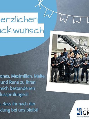 Klasse gemacht - wir sind stolz auf Euch!💪🏻🏅🎉 Jonas, Maximilian und Malte haben ihre Ausbildungen als Chemikanten erfolgreich absolviert. Jonas und René haben erfolgreich die Ausbildung als Industriemechaniker absolviert. Alle bleiben nach der Ausbildung bei uns - wir freuen uns auf viele weitere Jahre mit Euch!👨🔧👨🏭👨🔬
#ausbildung #berufsabschluss #übernahme #azubis #petergrevengruppe